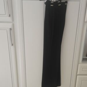Vertigo Paris Black Wide-Leg Pants with Belt Loops